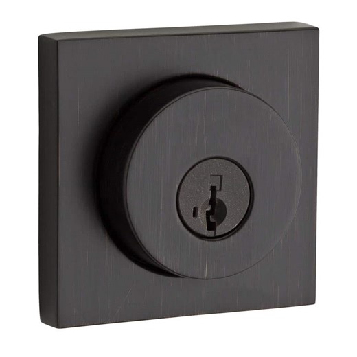 Reviews for Kwikset 159 Series Square Contemporary Venetian Bronze Double Cylinder Deadbolt Featuring SmartKey Security | Pg 3 - The Home Depot