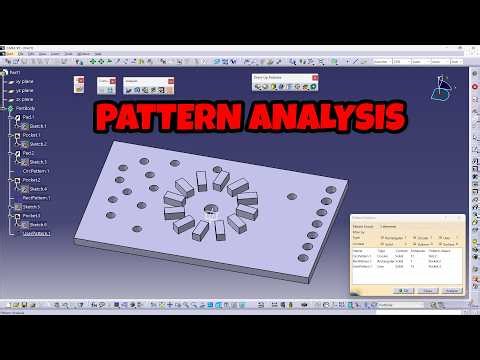 CATIA V5 - Pattern Analysis Feature Overview #catiav5tutorial #catiav5