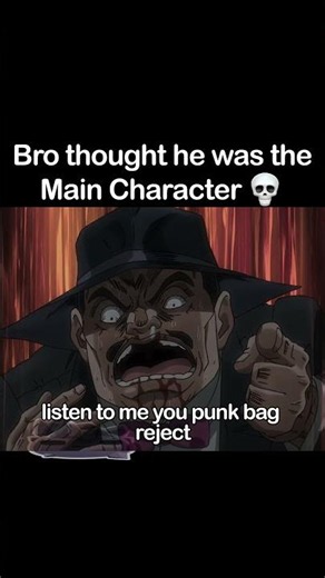 Bro thought he was the main character 💀 #jjba #jojo