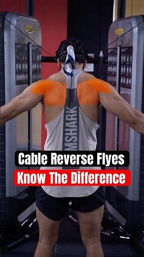 Cable Reverse Flyes: Know The Difference ⚠️ #back