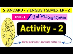 Std 7 English sem 2 unit 4 Activity 2