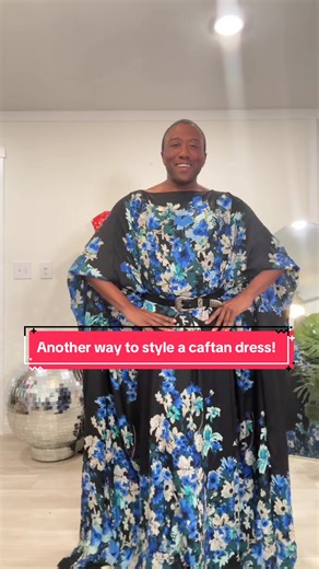 Another way to style a caftan dress! #caftan #caftanstyle #caftandress #sustainablestyle #sustainablefashion