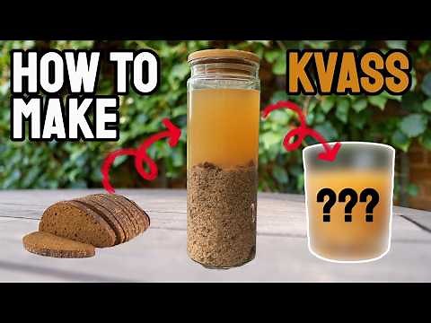 How to make Authentic Russian Kvass (Only 3 Ingredients!)