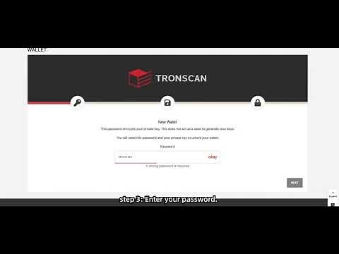 How to create a wallet on TRONSCAN?
