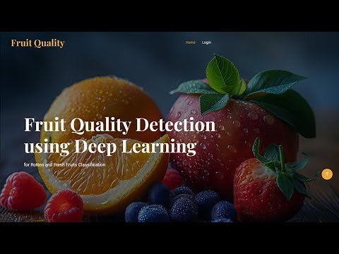 Fruit Quality Detection using Deep Learning for Rotten and Fresh Fruits Classification | Python IEEE