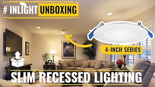 INLIGHT Dimmable LED Recessed Lighting with Junction Box
