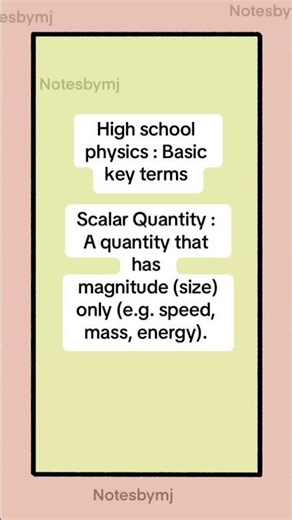 What is a Scalar Quantity? (Physics Basics) 🏃‍♂️