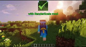 Enhance Your Minecraft Experience with Renderscale Mod