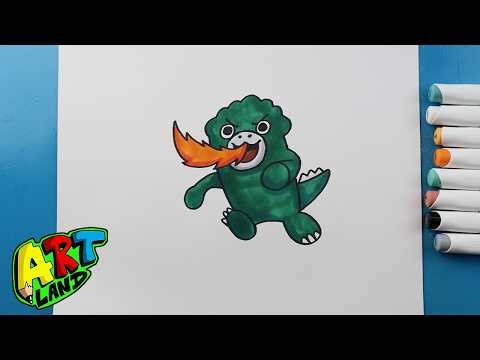 How to Draw Chibi Godzilla