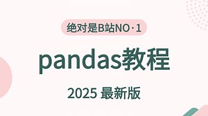 【全26集】2025最新数据分析pandas教程专辑，内容由浅入深，学pandas看这篇绝对没错！