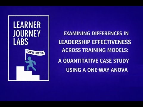 Examining Leadership Effectiveness Across Training Models A One Way ANOVA Case Study