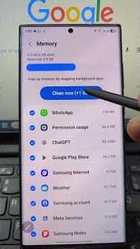 How to clear memory on your Phone!Go to settings, device care, memory, clear now! #cleaning #settin
