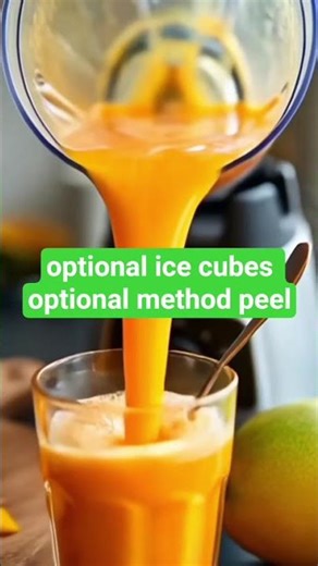 Fresh Mango Juice in 5 Minutes! 🥭 🍹#HomemadeJuice #TropicalDrink #HealthyDrinks #FoodRecipes #drink