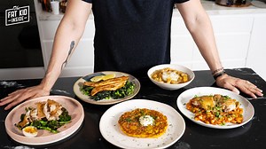 67K views · 2.8K reactions | Eating healthy CAN be easy! These 5 recipes show you just how to make these healthy dishes easy and fast. New video on Youtube: https://youtu.be/CRd8dHqU1AM | FEATR | Facebook