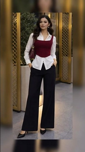 formal tops ideas on black pant 🤩 must watch 😉 #fashion #trending #outfitideas
