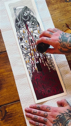 Nervous About Staining My Painting with Coffee