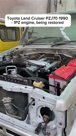 Toyota LC PZJ70- 1PZ Engine being restored🛠️ #automobile #carrestorationproject #cars #restoration