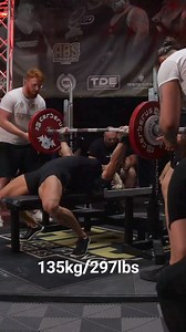 Denise Herber benching 135kg in competition | PTC Headquarters