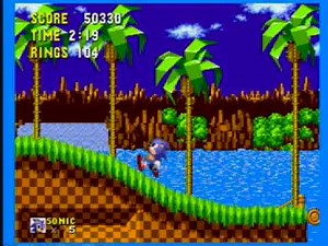 Sonic The Hedgehog 1 Sega Genesis Gameplay for Atari I/O