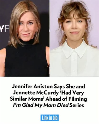 Lola-Banshee on Instagram: "Jennifer Aniston is starring in and executive producing an Apple TV adaptation of Jennette McCurdy's memoir, I'm Glad My Mom Died Aniston tells PEOPLE she was "immediately intrigued" by the project when it came to her and she praises McCurdy as "so special" "The fact that she's the young woman that she is, having lived that life, is nothing short of remarkable," she says of the iCarly alum #janniferaniston #appletv #jennettemccurdy"