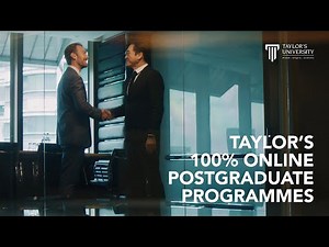 Taylor’s 100% Online Postgraduate Programmes