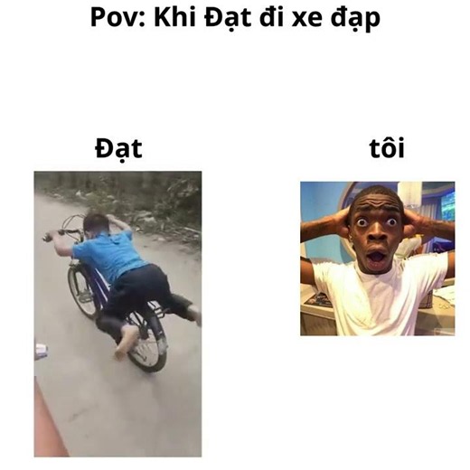 Pov : khi Đạt đi xe đạp 😂😂 #funny #memes #vcl #shorts
