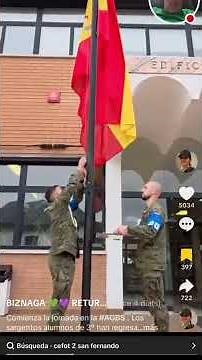 Sacred Moment: Raising the Spanish Flag with Respect