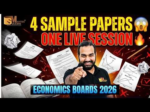 4 Sample Papers LIVE Practice | Class 12 Economics Boards 2026