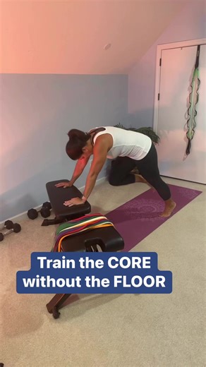 Women over 40-here is a way to train the core without getting on the floor. We hope this helps! #Weightloss #weightlossjourney #healthamdwellness #fitnessmotivation #coach #over40 #over50 #over60 #fitness | Fitness One Training Systems
