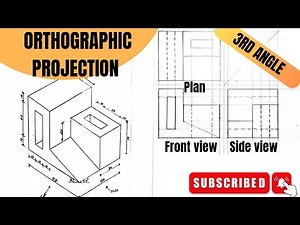 Orthographic drawing in engineering drawing | technical drawing