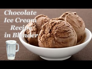 Chocolate Ice Cream in Blender | 3 Ingredients Only | Easy Homemade Chocolate Ice Cream Recipe