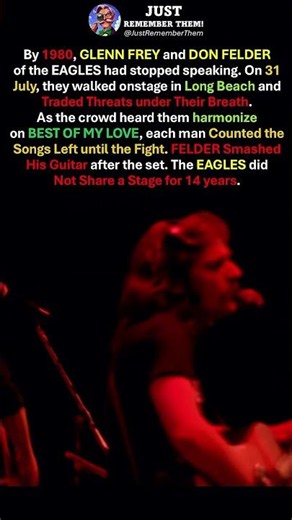 The EAGLES Traded THREATS Onstage 😡 While Singing BEST OF MY LOVE in Harmony 🎸 #shorts