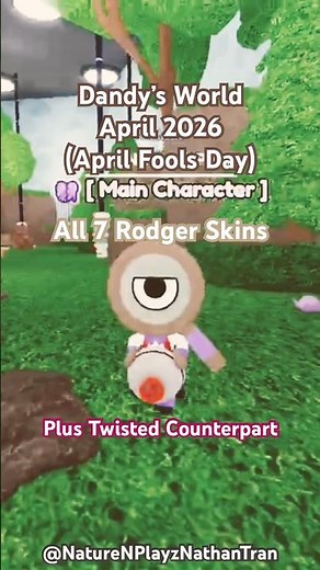 ALL 7 RODGER SKINS + TWISTED COUNTERPART IN DANDY'S WORLD EASTER EVENT (4/1/2026)
