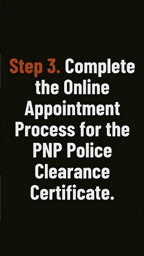 PNP or National Police Clearance online application process