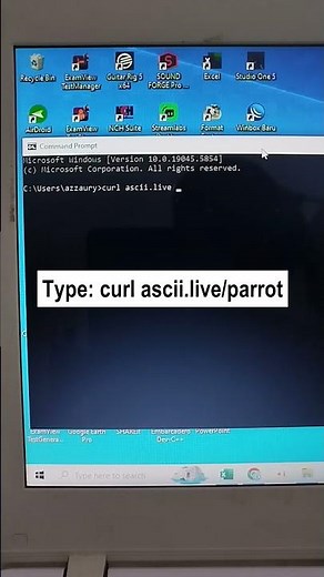 Parrot Animation By Command Prompt (CMD)