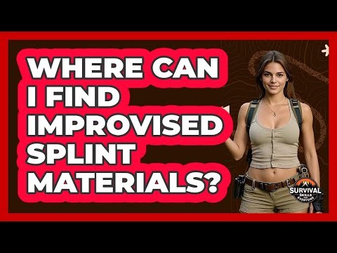 Where can I find improvised splint materials?