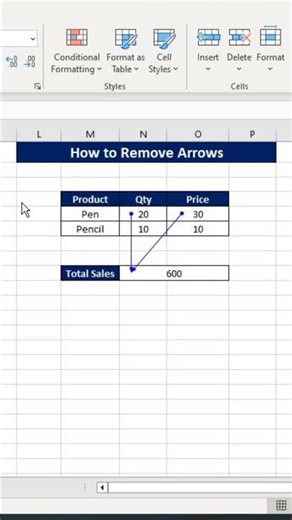 How to Remove Arrows😲 #msexcel #excel #shortsvideo #shorts #computer #eca #tricks #short