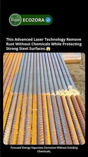 This Laser Removes Rust In Seconds⚡ #lasercleaning #engineering #innovation #tech