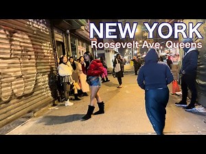New York City’s Red Light District Walk - Roosevelt Avenue Queues NYC