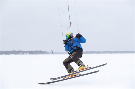 ‘Embrace Mother Nature and what she throws at you’: Video shows magic of snow kiteboarding