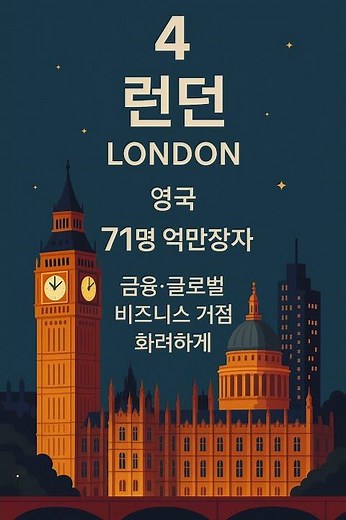 💰🌍 전 세계 최고의 부자 도시 BEST 10💰 억만장자가 가장 많이 사는 도시 순위 공개!