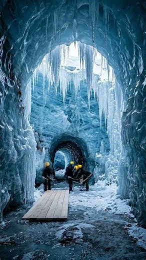 THIS HOUSE IS INSIDE A GLACIER 😱 Luxury Ice Cave Home