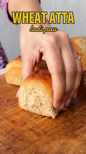 100% Wheat 🌾 Atta Pav Recipe 👇🏻 Enjoy healthy and delicious Ladi Pav made with whole wheat flour, perfect for a guilt-free snack! 🌾✨ This version is rich in fiber, aiding digestion and keeping you fuller longer. 🍞💪 Perfect for a wholesome twist on a classic favorite! 😊🔥 INGREDIENTS To activate yeast: 1/2 Cup (120 ml) Warm Water 2 Tsp (8 g) Sugar 1 & 1/2 Tsp (4.5 g) Active Dry Yeast To make dough: 2 Cup (240 g) Whole Wheat Flour 3/4 Tsp (4.5 g) Salt 1 Cup (240 ml) Water 2 Tbsp (27 g) Oil 