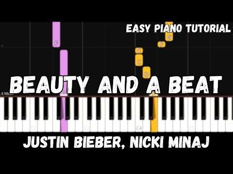 Justin Bieber - Beauty and a Beat ft. Nicki Minaj (Easy Piano Tutorial)