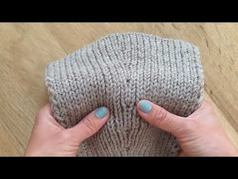 Double Increase in 1x1 rib: Symmetrical & reversible