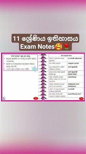 Grade 11 History Exam Notes | ඉතිහාසය සරල සටහන් #Grade11 #History #SriLanka