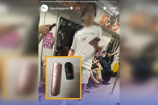 HSA investigating teen allegedly vaping on MRT train