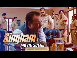 Ajay Devgn And Team Teach Minister A Memorable Lesson | Singham | Movie Scene | Rohit Shetty