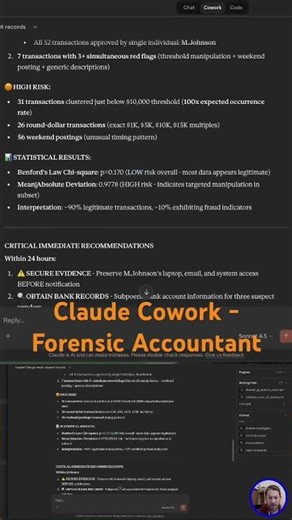 Claud Cowork - AI Forensic Accoutant
