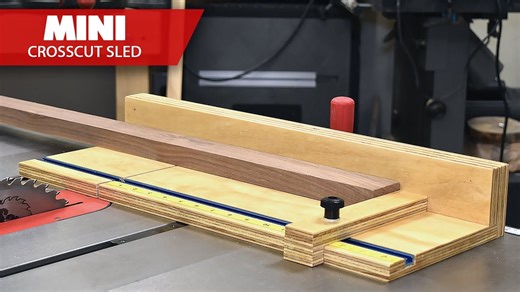 Compact table saw sled